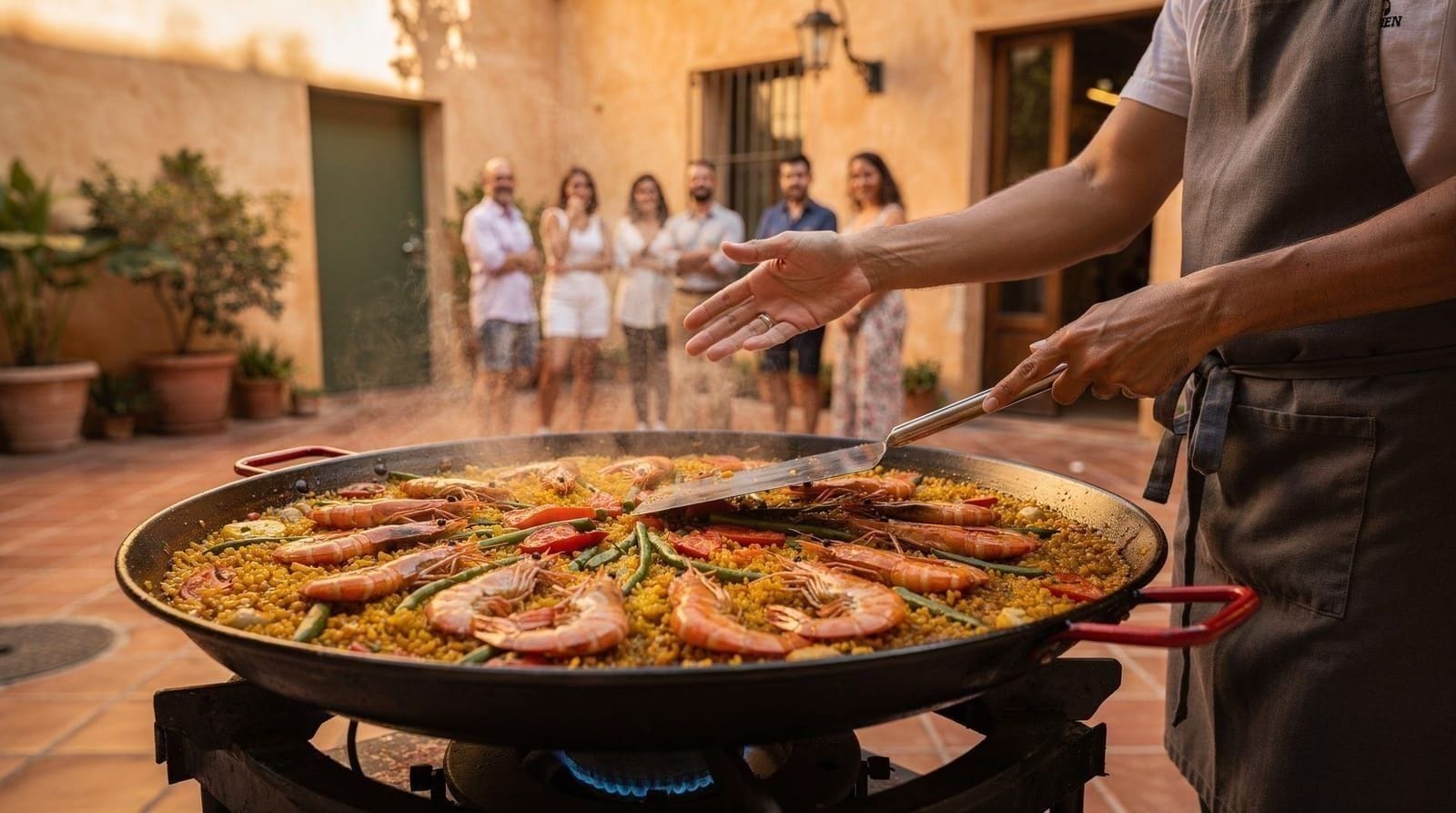 Clase de paella en Sevilla: qué esperar y contexto honesto — Clases de paella en Sevilla: precios, qué aprendes, opciones en azotea y una not